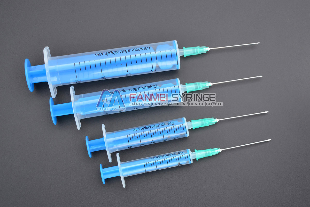 两件式注射器（蓝色拉杆）